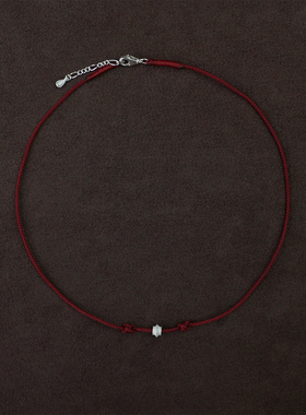 OLIO E ACETO油醋汁·纯银红绳双结项链 新年限定 礼物 编织项链