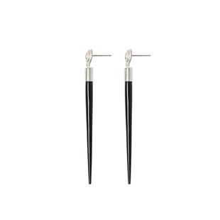 合作系列 OLIO WAAG ACETO油醋汁·OUDE 纯银牛角长尾耳坠