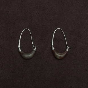 月牙耳环 ACETO油醋汁·OUDE 合作系列 黑牛角白牛角 WAAG OLIO