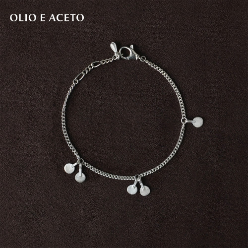 OLIO E ACETO油醋汁·纯银圆片拼接手链