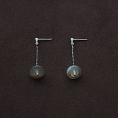 ACETO油醋汁·纯银飞碟果耳坠 OLIO 巴西红玛瑙茶晶