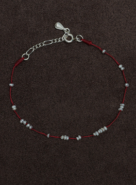 OLIO E ACETO油醋汁·珍珠瑞雪编织手链 新年限定 珍珠红绳 礼物