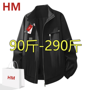 立领百搭夹克男生潮牌情侣宽松休闲工装 大码 外套 新款 HM2025春季