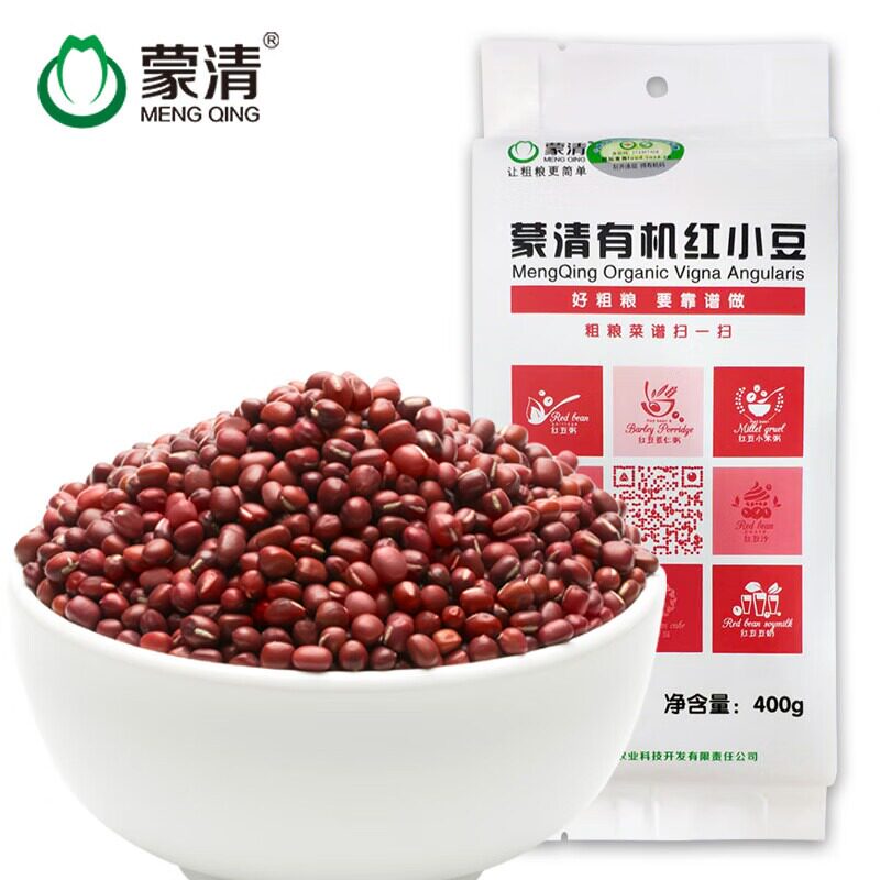 兴安盟蒙清有机红小豆400g*3袋