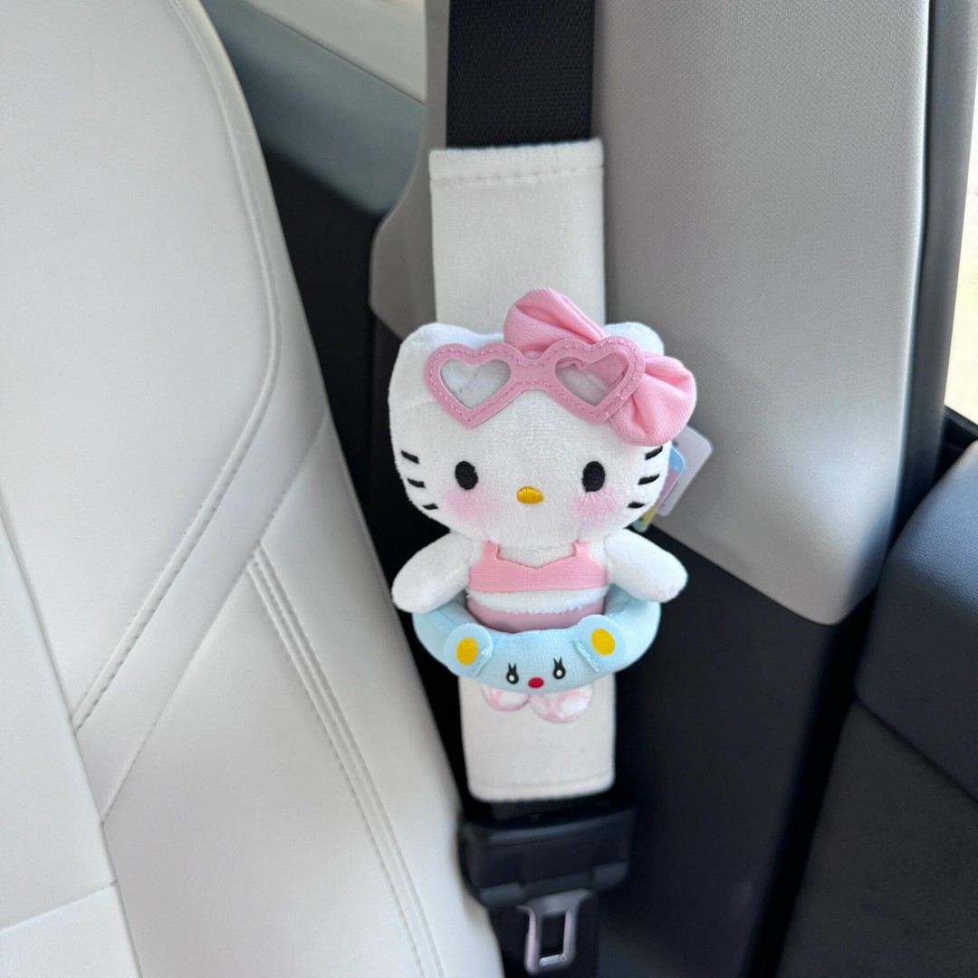 卡通kt小猫护肩套车内装饰衣服