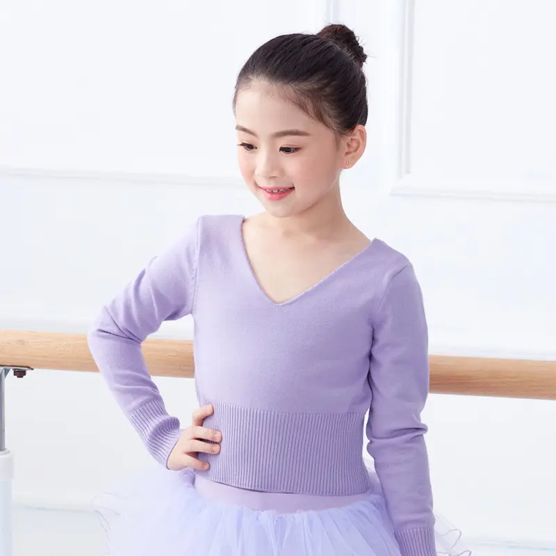 儿童舞蹈毛衣外套女芭蕾舞裙披肩