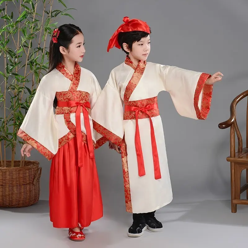 儿童古装男女童汉服中国风书童