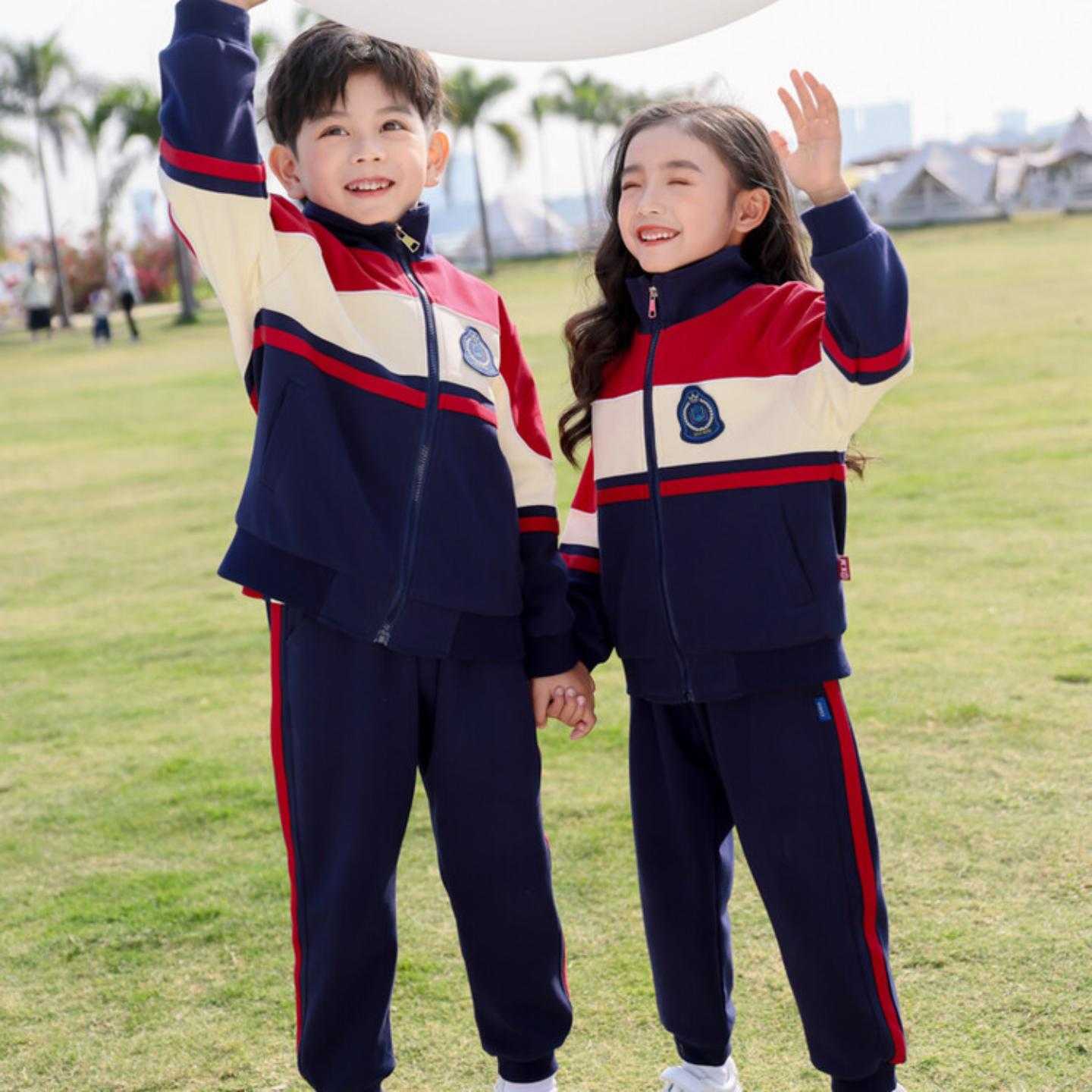 校服套装小学生班服三件套春秋