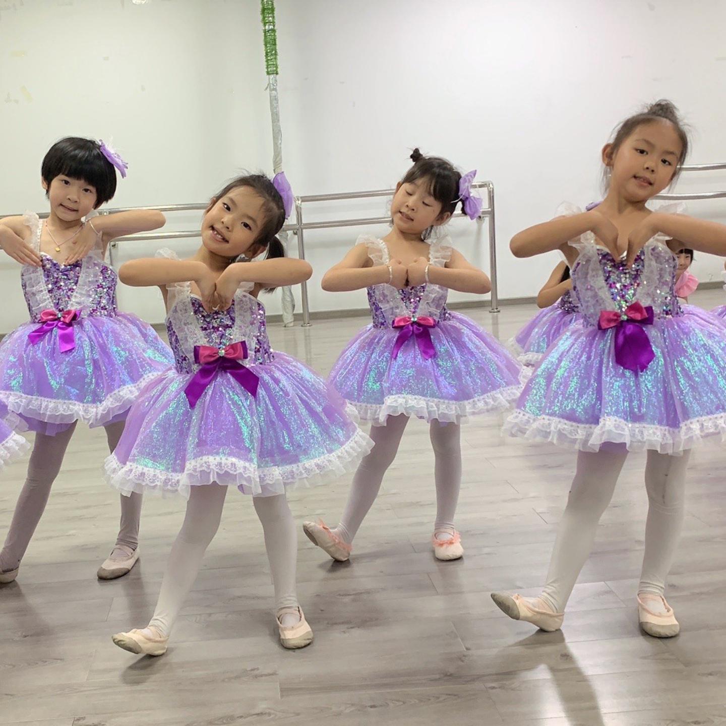 六一儿童演出服蓬蓬裙幼儿亮片