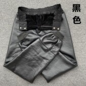 中老年防风保暖真皮内胆男女高腰轻便棉裤 冬季 皮毛一体羊皮裤