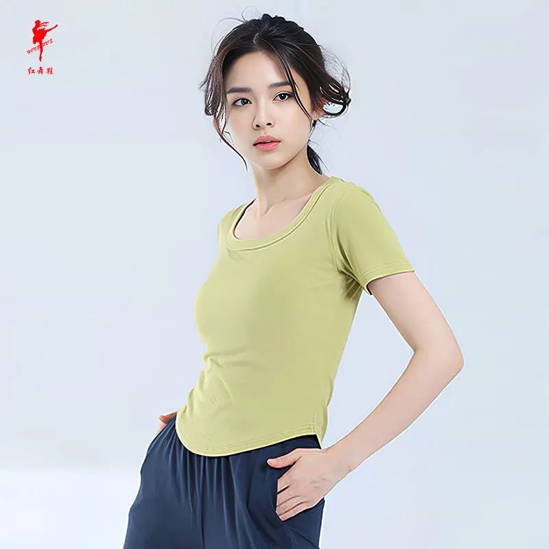 红舞鞋舞蹈服女现代舞古典舞形体