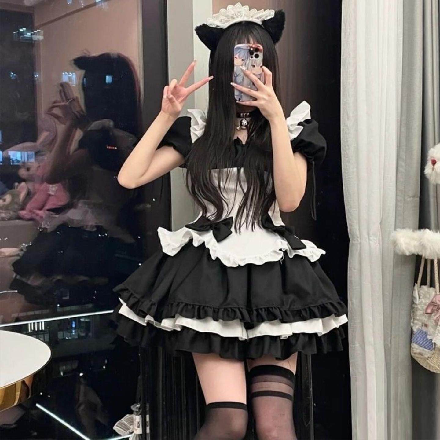 奇迹暖暖女仆装cos可爱女佣女装