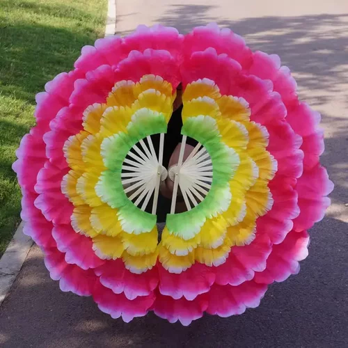 开场舞蹈牡丹花扇大花瓣舞蹈扇