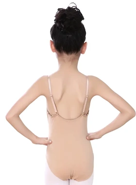 少儿吊带内衣连体舞蹈服成人芭蕾舞表演服girls nude leotards女