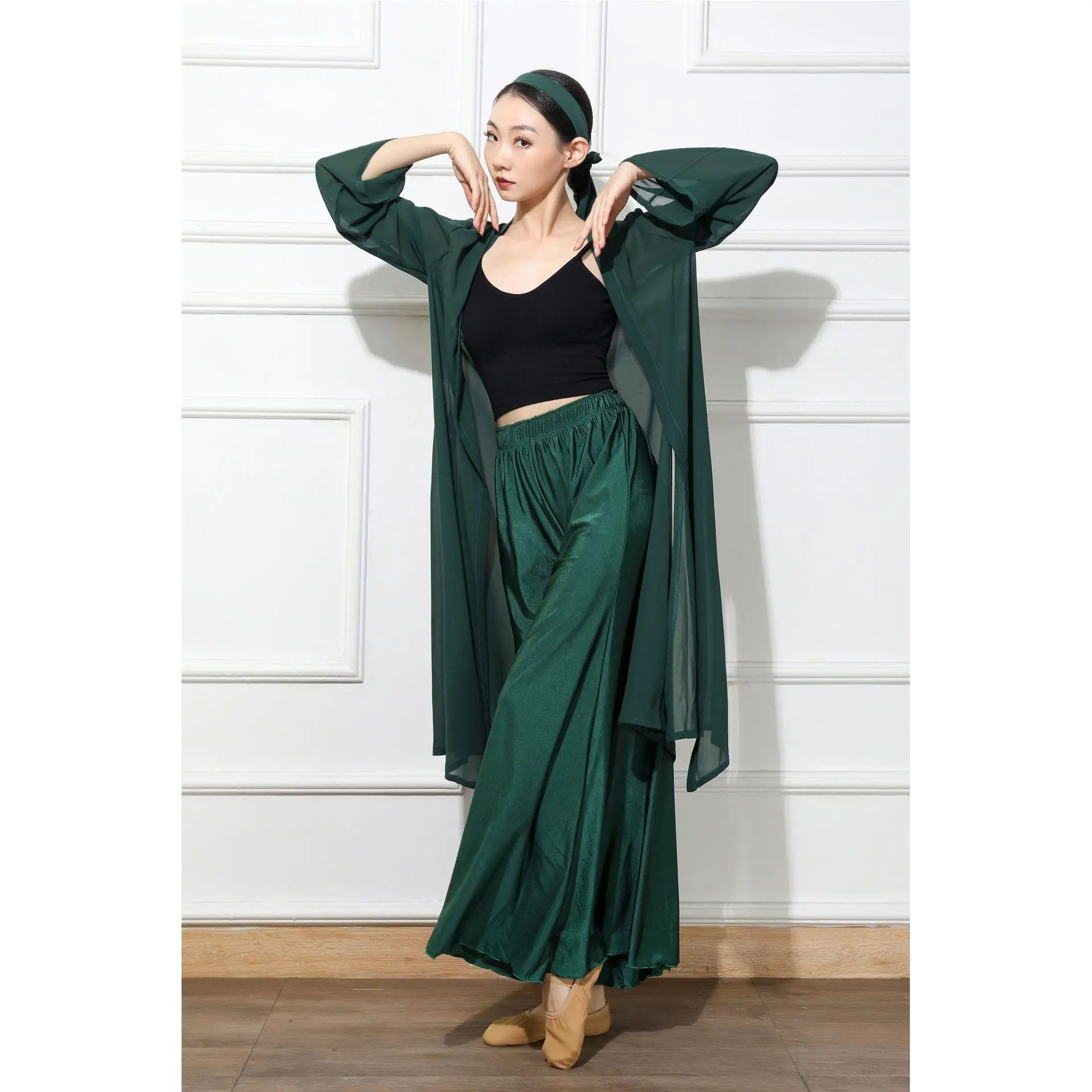 中国风古典民族舞长款飘逸雪纺