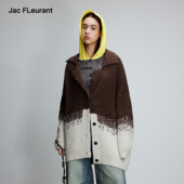 JAC 渐变色 时尚 FLEURANT秋冬新品 渐变针织毛衣开衫