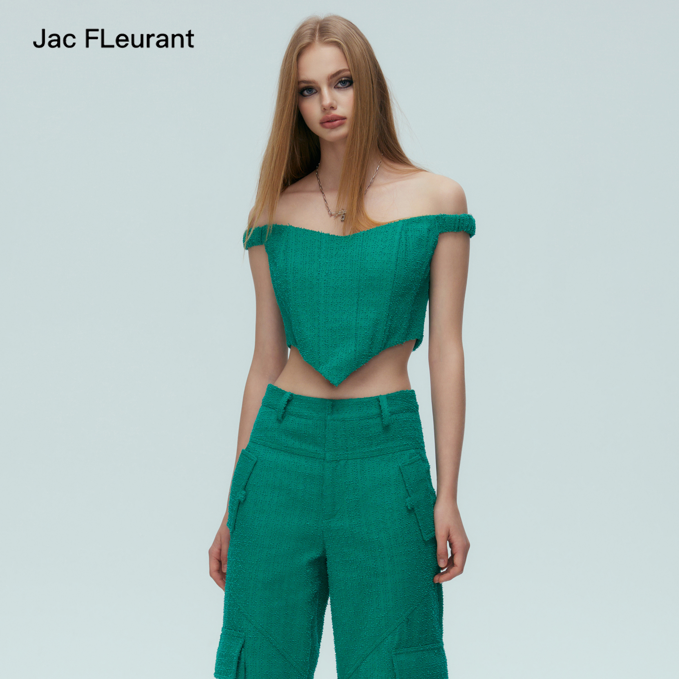 JacFLeurant牛仔吊带抹胸/休闲裤