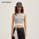 JAC 女 背心圆领休闲短款 FLEURANT2026春夏新品 松紧织带条纹修身