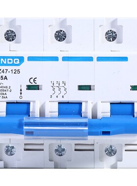 空气开关C45小型断路器DZ47-63/1P/2P/3P/4PQ家用保护照明回路63A