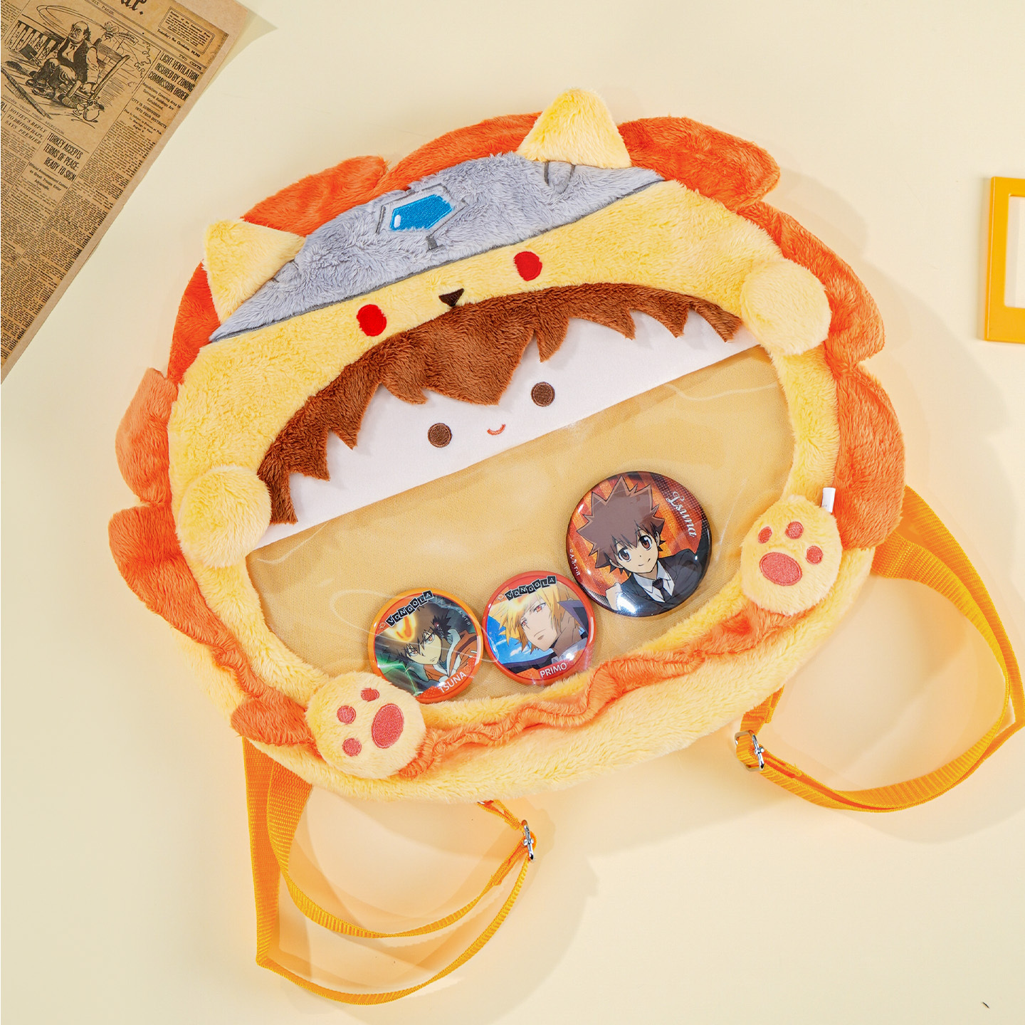 Joyouth家庭教师毛绒双肩痛包