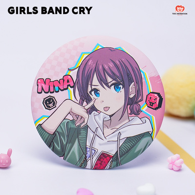 Joyouth正版 GILRS BAND CRY 俏皮私服吧唧立牌 nina东映周边徽章