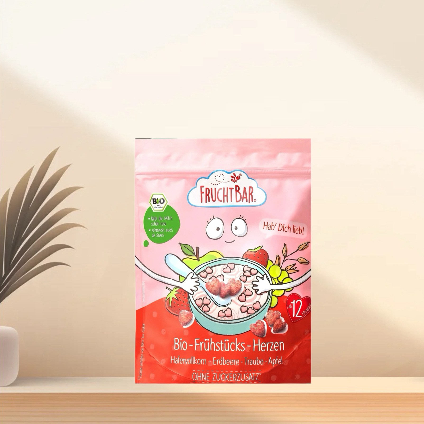 「全场300包邮」德国发货fruchtbar福乐蓓1岁+有机水果燕麦球125g