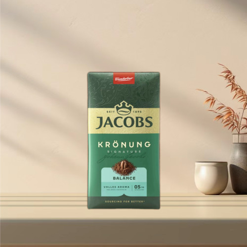 「全场满300包邮」德国发货Jacobs皇冠少咖啡因平衡咖啡粉500g