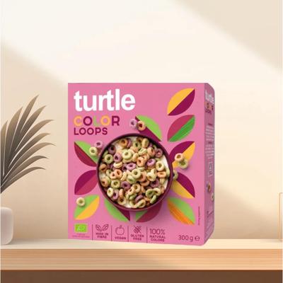 「全场满300包邮」德国发货Turtle有机无麸质彩色蔬果谷物圈300g