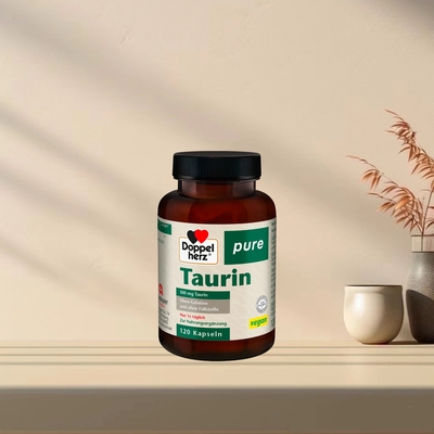 「300包邮」德国发货Doppelherz牛磺酸维生素500毫克120囊粒72.7g