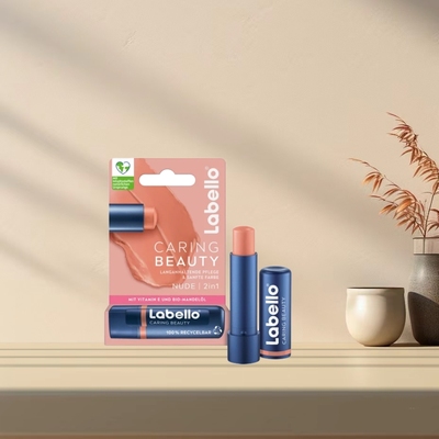 「全场满300包邮」德国发货Labello二合一裸色唇膏4.8g