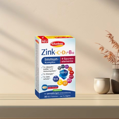 「全场满300包邮」德国发货schaebens维生素锌CB12复合维生素10g