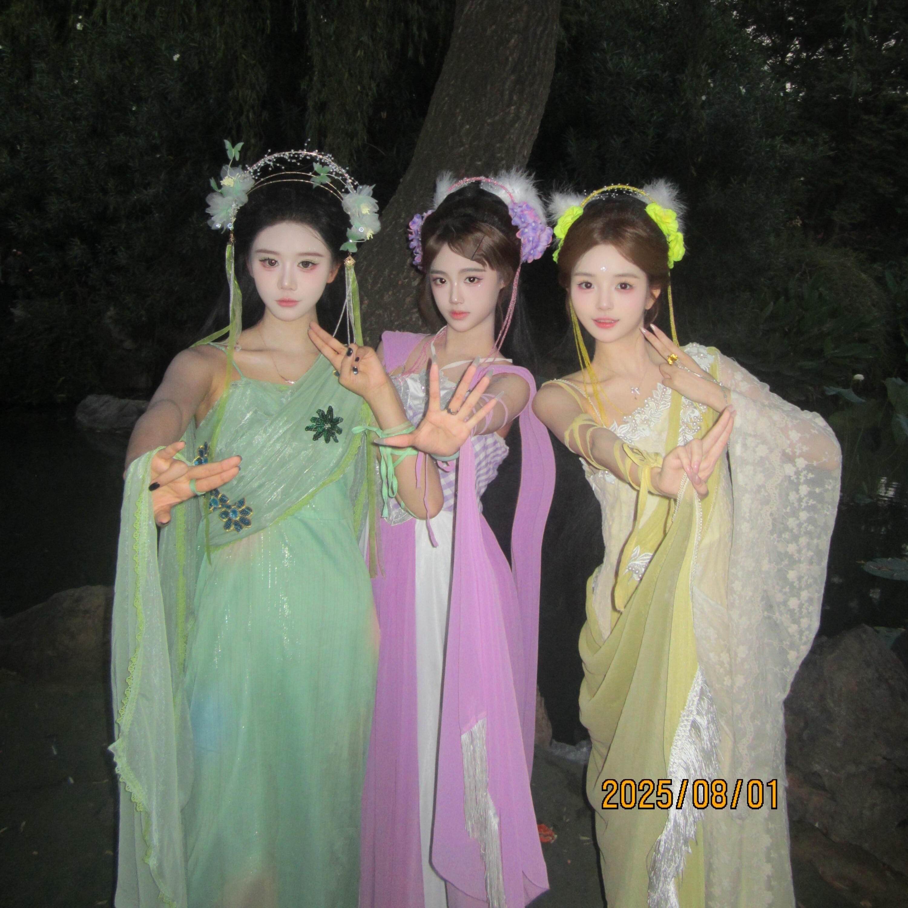 欢天喜地七仙女同款连衣裙cos服多个颜色闺蜜古装影视汉服网红款,女装/女士精品,汉服套装,淘宝优惠券,粉丝福利购,淘宝优惠卷