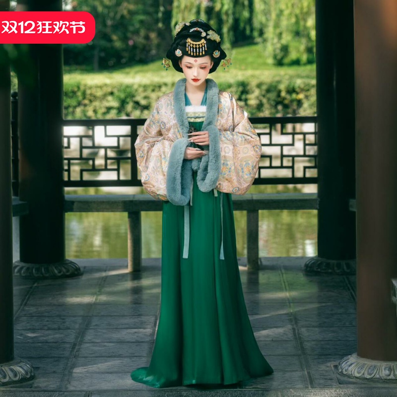 新中式冬汉服，绒暖雅致显国风