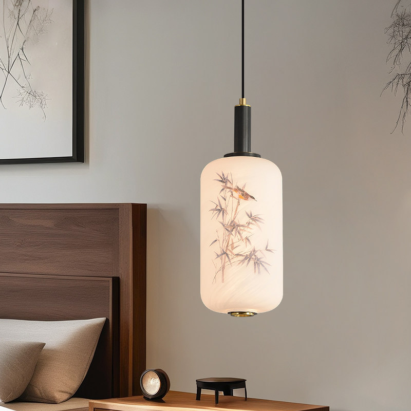 宋代美学卧室床头吊灯全铜2026新款新中式民宿茶楼过道玄关小吊灯,家装灯饰光源,床头/玄关/吧台/过道吊灯,淘宝优惠券,粉丝福利购,淘宝优惠卷