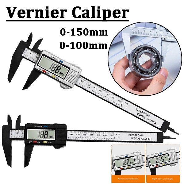Digital Caliper 0-150mm Plastic Vernier Calipers 4