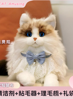 仿真猫咪玩偶布偶猫玩偶小猫咪毛绒公仔娃娃玩具送女朋友七夕礼物