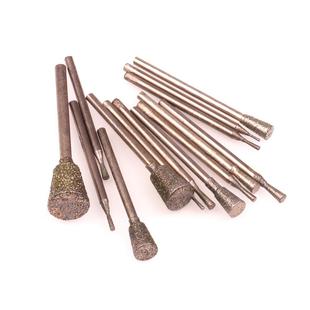 磨针 开窗皮 玉雕钻头 金刚石工具 C7压坨 钻头玉石雕刻磨头 倒梯