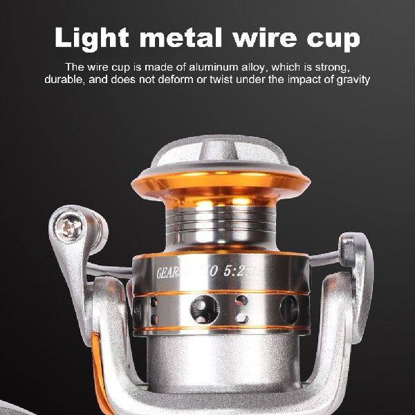 Ice Fishing Reels Gear Ratio 5.2/1 Spinning Fishing Wheel