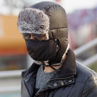 极速.hats for men and women Winter hat headgear cap