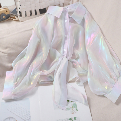 好货HELIAR Chiffon Blouse Spring Women Long Sleeve Elegant S