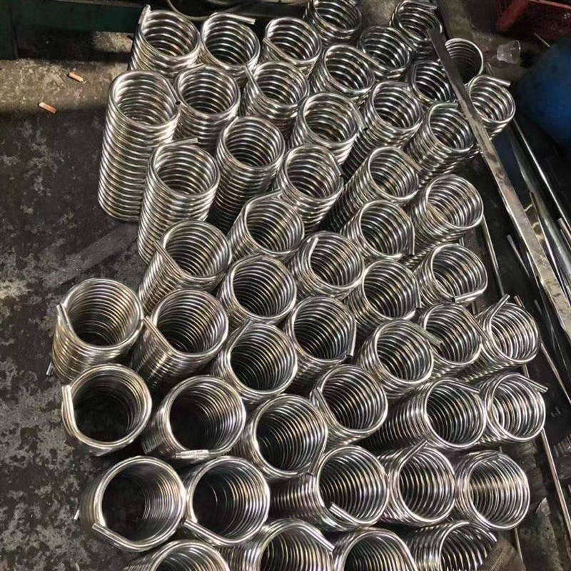 好货不锈钢弯管盘管加工圆管方管拉弯抽芯弯换热冷却来图定制模具