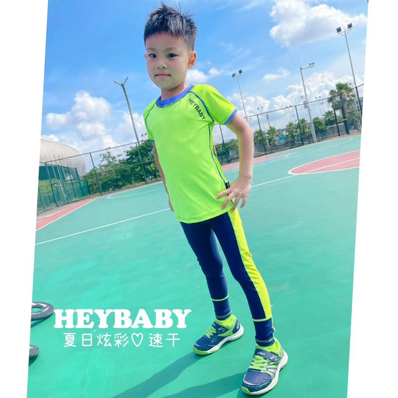 HEYBABY新款儿童2岁到6岁运动速干排汗体能运动裤体能裤