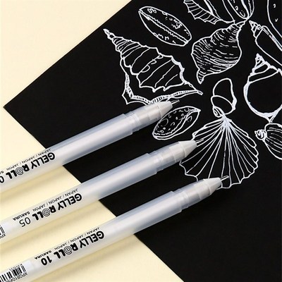 Sakura Gelly Roll Gel Ink Pen Set White/Basic/3D Pastel/3D