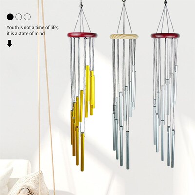 极速Outdoor Metal Wind Chimes 18 Inch Chime Wall Hanging Dec