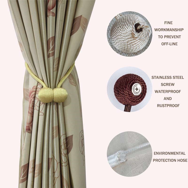 Magnetic Ball Curtain Clip Flexible Tiebacks Curtain Holders