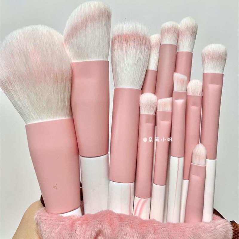 初学者莫兰迪晴空化妆刷子全套装沧州女眼部软毛粉色平价眼影散粉