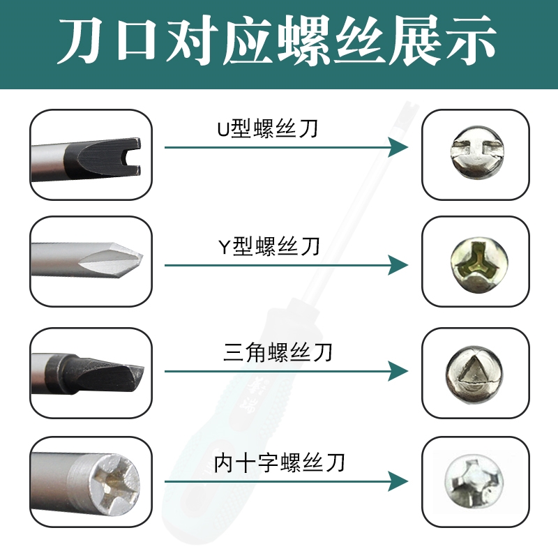 y4大全改刀工具y3y6y型三角螺丝刀三角形人字三棱缺口螺丝起子