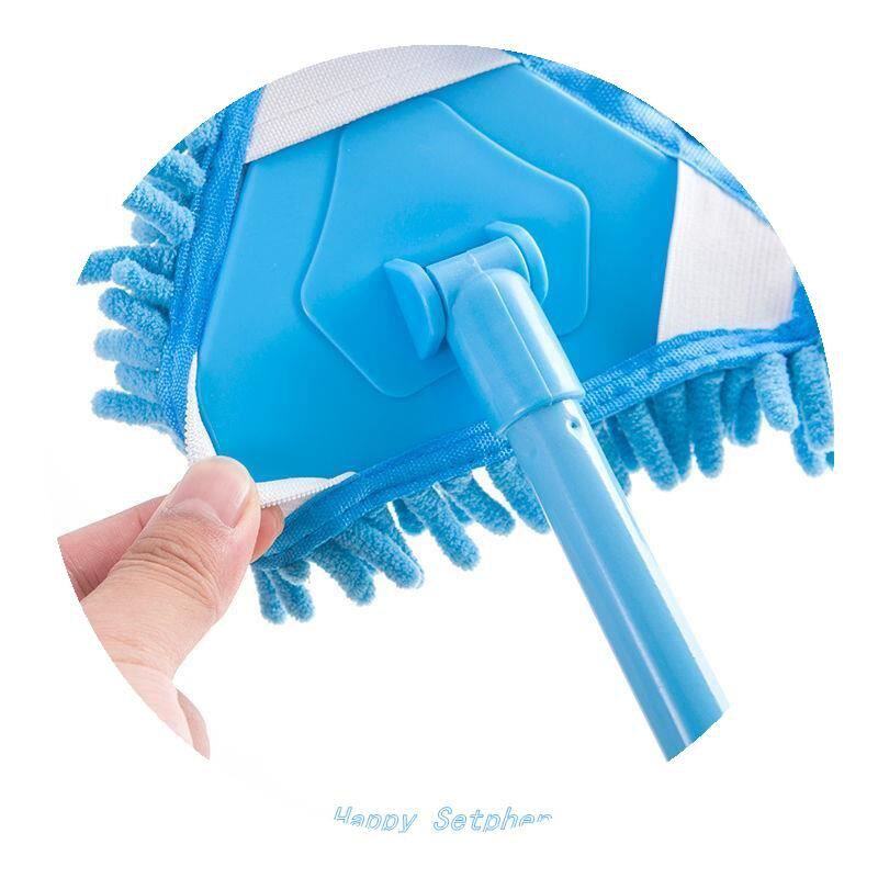 极速三角形拖把头可旋转迷你小拖把替换布替换头雪尼尔除尘拖把替