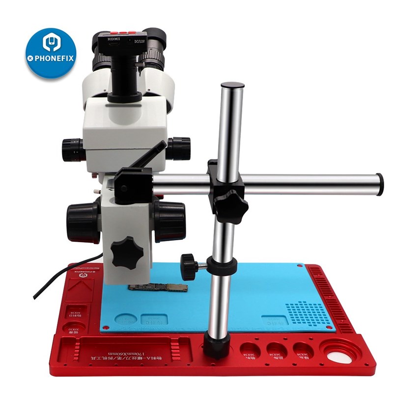 极速PHONEFIX 3.5X-90X Trinocular Stereo Microscope 21MP HDMI