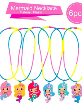 极速PATIMATE 6pcs/Lot Mermaid Party Decoration Mermaid Keych